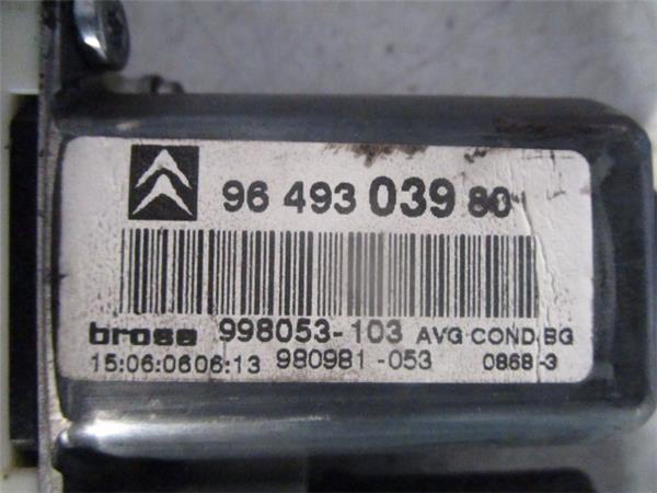 MECANISMO ELEVALUNAS DEL. IZDO. Citroen c5 berlina (2004->) 2.0 HDi (RCRHRH) RHR (DW10BTED4) RHR(DW10BTED4) NEGRO Delanteras delanteros Izquierdas izquierdos motor - Imagen 3