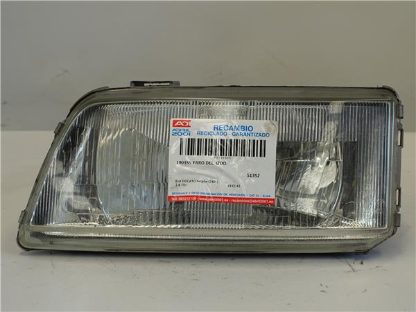 FARO DEL. IZDO. Fiat ducato furgón (230l) 2.8 TDI 8140.43 814043 BLANCO Bombillas Delanteras delanteros Izquierdas izquierdos Lámparas luces Luz Pilotos