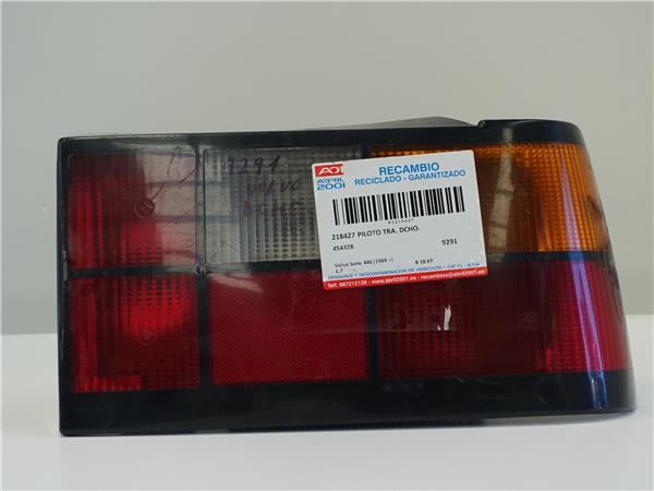 PILOTO TRA. DCHO. Volvo serie 440 (1988->) 1.7 B 18 KP B18KP 454328 Bombilla Derecha derecho Faro Lámpara Luz Trasera trasero