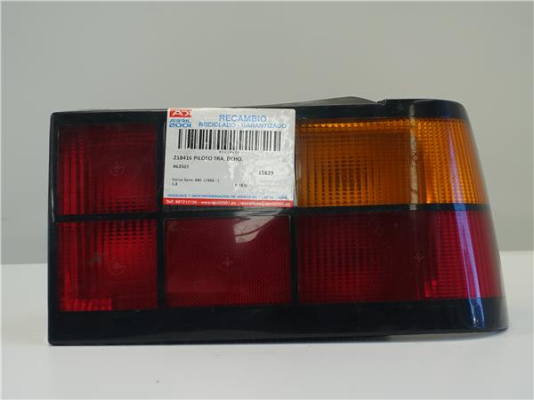 PILOTO TRA. DCHO. Volvo serie 440 (1988->) 1.8 B 18 U B18U 463501 GRIS OSCURO Bombilla Derecha derecho Faro Lámpara Luz Trasera trasero