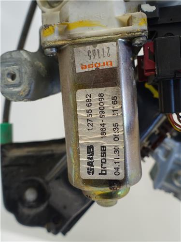 MECANISMO ELEVALUNAS DEL. DCHO. Saab 9-3 berlina (2003->) 1.9 TiD Z 19 DTH Z19DTH 127-55682 12755682 NEGRO Delanteras delanteros Derechas derechos motor - Imagen 3