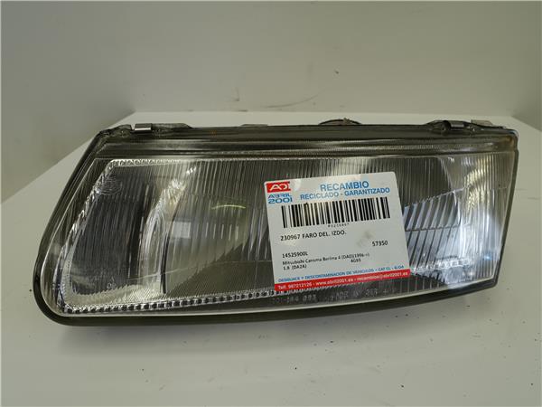 FARO DEL. IZDO. Mitsubishi carisma berlina 4 (da0)(1996->) 1.8 (DA2A) 4G93 14525900L GRIS Bombillas Delanteras delanteros Izquierdas izquierdos Lámparas luces Luz Pilotos