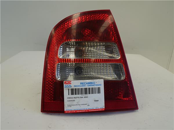 PILOTO TRA. IZDO. Skoda octavia berlina (1u2)(1997->) 1.9 TDI AXR 1U6945095 BLANCO Bombilla Faro Izquierdo Lámpara lateral Luz Trasero