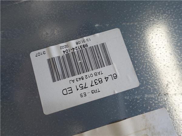 MECANISMO ELEVALUNAS DEL. IZDO. Seat ibiza (6l1)(04.2002->) 1.9 TDI AXR 6L4837751ED NEGRO Delanteras delanteros Izquierdas izquierdos motor GGU - Imagen 3