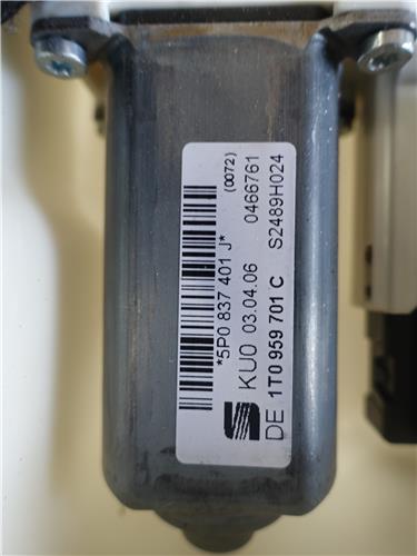 MECANISMO ELEVALUNAS DEL. IZDO. Seat toledo (5p2)(09.2004->) 1.9 TDI BXE 5P0837401J GRIS VERDOSO Delanteras delanteros Izquierdas izquierdos motor HNV - Imagen 3