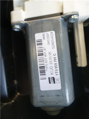 MECANISMO ELEVALUNAS DEL. IZDO. Seat leon (1p1)(05.2005->) 1.9 TDI BLS 1P0837401A NEGRO Delanteras delanteros Izquierdas izquierdos motor GQQ - Imagen 3