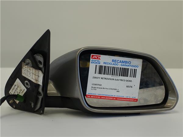 RETROVISOR ELECTRICO DCHO. Skoda octavia berlina (1z3)(2004->) 1.9 TDI BXE 1Z1857502 GRIS Derecho Espejo
