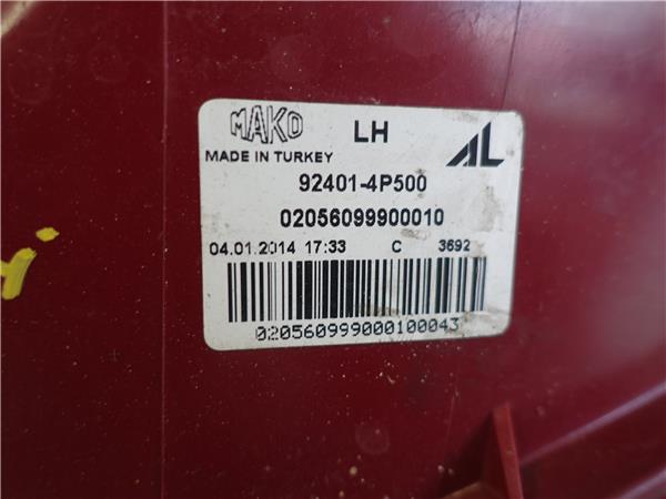 PILOTO TRA. IZDO. Hyundai i20 (pb)(2009->) 1.2 G4LA 92401-4P500 924014P500 BLANCO Bombilla Faro Izquierdo Lámpara lateral Luz Trasero - Imagen 3