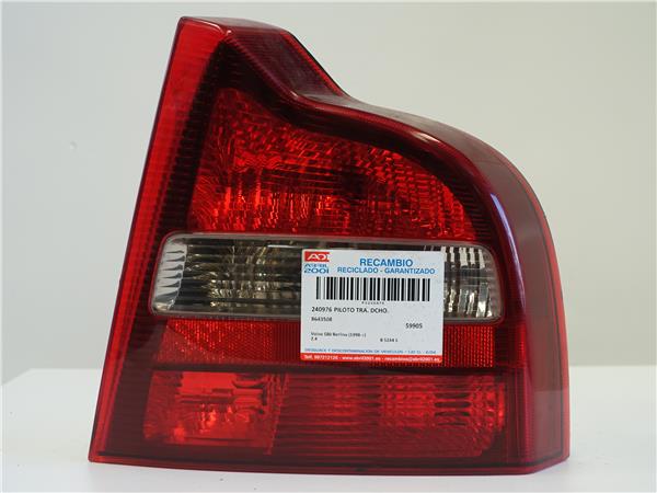 PILOTO TRA. DCHO. Volvo s80 berlina (1998->) 2.4 B 5244 S B5244S 8643508 VERDE Bombilla Derecha derecho Faro Lámpara Luz Trasera trasero