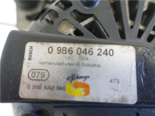 ALTERNADOR Peugeot partner furgón (5) 2.0 HDi RHY (DW10TD) RHY(DW10TD) 0986046240 986046240 BLANCO generador 20DM80 - Imagen 3