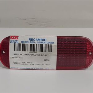 PILOTO DEFENSA TRA. DCHO. Chrysler pt cruiser (2000->) 2.2 CRD Classic [2,2 Ltr. - 89 kW CRD CAT] D 2.2 L ó 664 - #Prov# D22LÓ664PROV 05288826AC 5288826AC GRANATE