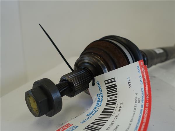 PALIER DEL. DCHO. Volkswagen passat berlina (3c2)(2005->) 2.0 FSI BLR 1K0407272HN GRIS cardan Delantero Derecho trasmision - Imagen 2