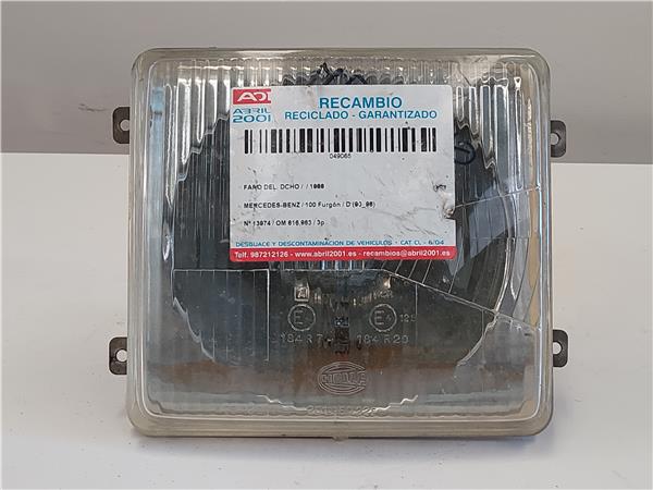 FARO DEL. DCHO Mercedes-Benz 100 furgón (631) D (631.332, 631.342) OM 616.963 OM616963 201960228 BLANCO Bombillas delanteras Delanteros Derechas Derechos Lámparas luces Luz piloto Pilotos