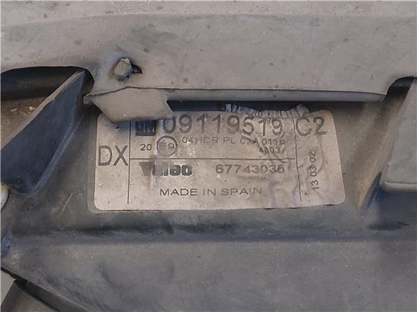 FARO DEL. IZDO. Opel vectra b berlina (1995->) 1.6 i 16V Z 16 XE Z16XE GRIS PLATA Bombillas Delanteras delanteros Izquierdas izquierdos Lámparas luces Luz Pilotos - Imagen 3