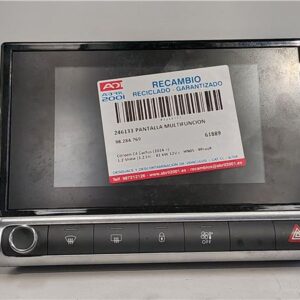 PANTALLA MULTIFUNCION Citroen c4 cactus (2014->) 1.2 Shine [1,2 Ltr. - 81 kW 12V e-THP / PureTech] HN05 - #Prov# HN05PROV 98284769 BLANCO    20V247