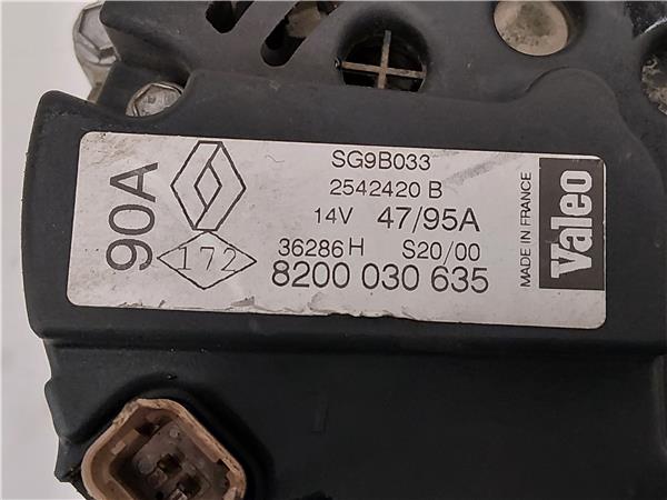 ALTERNADOR Renault scenic i (ja...)(1999->) 2.0 16V RX4 F4R 744 F4R744 8200030635 VERDE generador JC7000 - Imagen 3