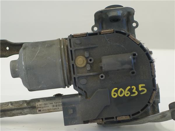 MOTOR LIMPIAPARABRISAS DEL. Seat leon (1p1)(05.2005->) 2.0 TDI BMN 1P0955024A NEGRO Delanteras delanteros JMA - Imagen 2