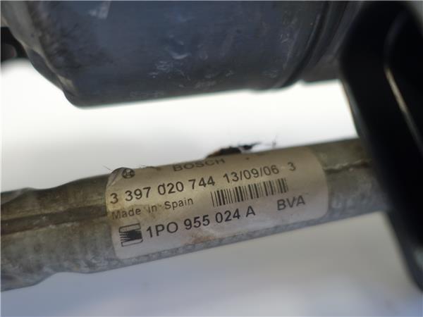 MOTOR LIMPIAPARABRISAS DEL. Seat leon (1p1)(05.2005->) 2.0 TDI BMN 1P0955024A NEGRO Delanteras delanteros JMA - Imagen 3