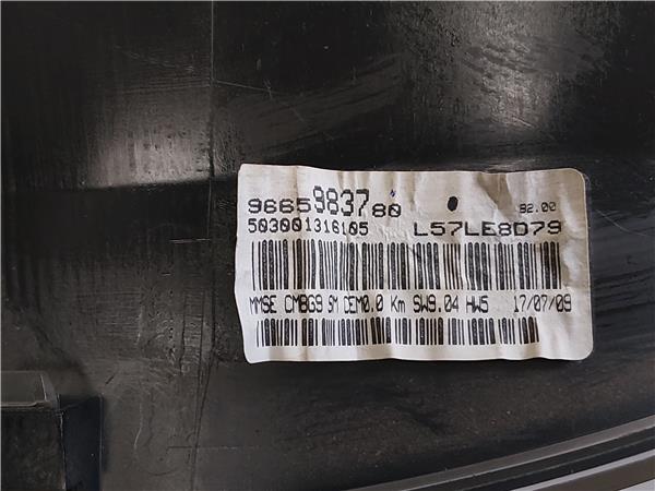 CUADRO COMPLETO Citroen berlingo combi (2008->) 1.6 HDi 110 9HZ-DV6TED4 9HZDV6TED4 9665983780 BLANCO COMPLETO instrumentos 20DP76 - Imagen 3
