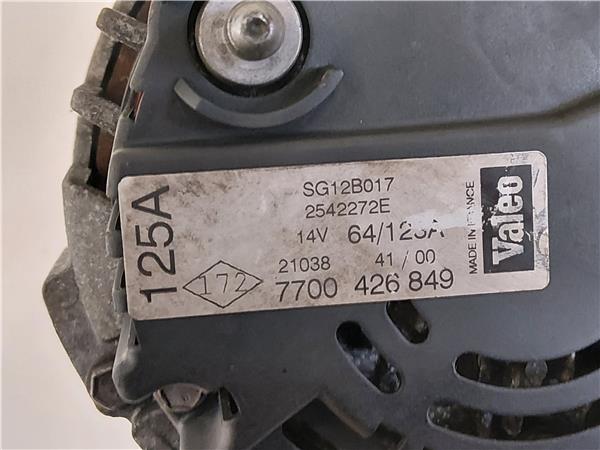 ALTERNADOR Renault laguna (b56)(1994->) 1.9 dCi (B56W) F9Q 718 F9Q718 7700426849 GRIS generador PK1061 - Imagen 3