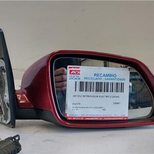 RETROVISOR ELECTRICO DCHO. Skoda octavia berlina (1z3)(2004->) 1.9 TDI BXE 012379 12379 GRANATE    Derecho Espejo