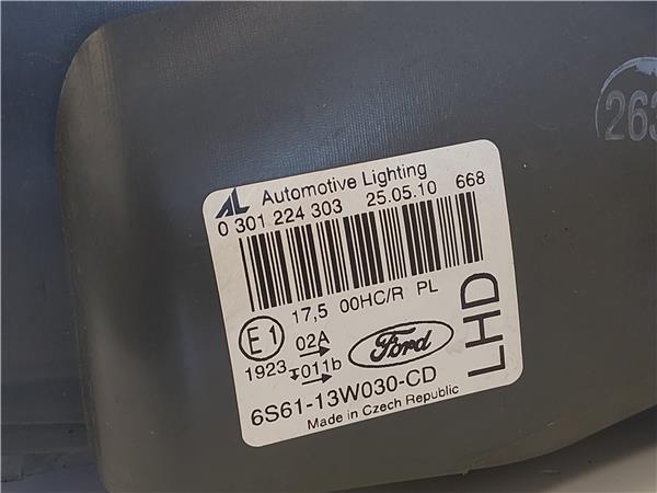 FARO DEL. IZDO. Ford fiesta v (jh_, jd_) 1.4 TDCi F6JB 0301224304 301224304 GRANATE Bombillas Delanteras delanteros Izquierdas izquierdos Lámparas luces Luz Pilotos - Imagen 3