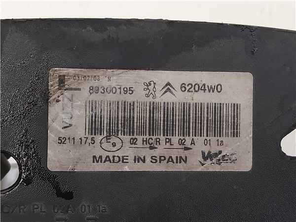 FARO DEL. IZDO. Citroen xsara picasso (1999->) 2.0 HDi RHY (DW10TD) RHY(DW10TD) 89300195 BLANCO Bombillas Delanteras delanteros Izquierdas izquierdos Lámparas luces Luz Pilotos 20DL17 - Imagen 3