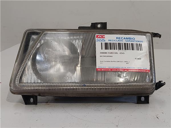 FARO DEL. IZDO. Seat cordoba berlina (6k2)(11.1993->) 1.6 i AFT 6K1941009AA AZUL Bombillas Delanteras delanteros Izquierdas izquierdos Lámparas luces Luz Pilotos