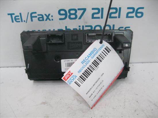 MANDOS CLIMATIZADOR Saab 9-3 berlina (2003->) 1.9 TTiD D-Z19DTR - #Prov# DZ19DTRPROV 12772891 NEGRO acondicionado aire calefaccion - Imagen 2