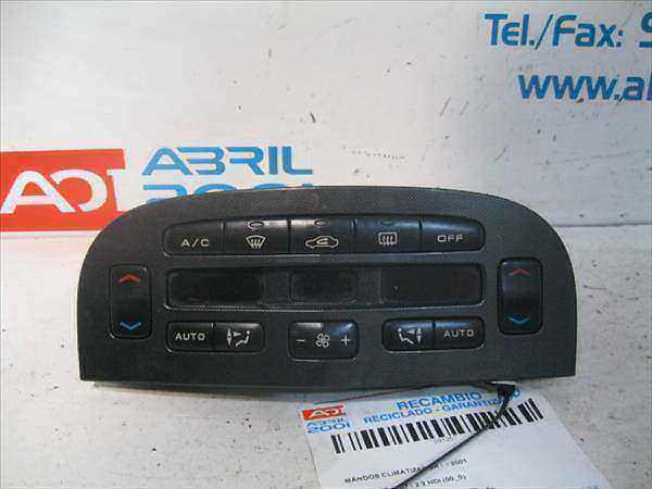 MANDOS CLIMATIZADOR Peugeot 607 (s1)(12.2000->12.2004) 2.2 HDI 4HX (DW12TED4/FAP) 4HX(DW12TED4FAP) 96295526ZL AZUL acondicionado aire calefaccion