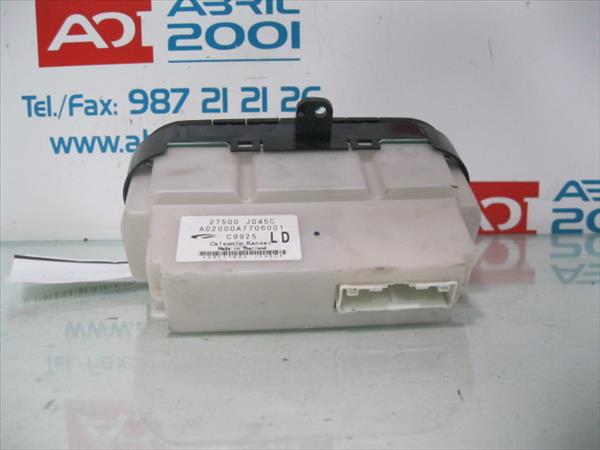 MANDOS CLIMATIZADOR Nissan qashqai (j10)(01.2007->) 1.5 dCi K9K L 292 - #Prov# K9KL292PROV 27500.JD45C 27500JD45C A02000A770606001 NEGRO acondicionado aire calefaccion - Imagen 2