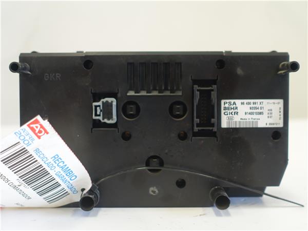 MANDOS CLIMATIZADOR Peugeot 307 (3a/c) 2.0 HDi 90 RHY (DW10TD) RHY(DW10TD) 96430991XT GRIS BEHR acondicionado aire calefaccion - Imagen 2