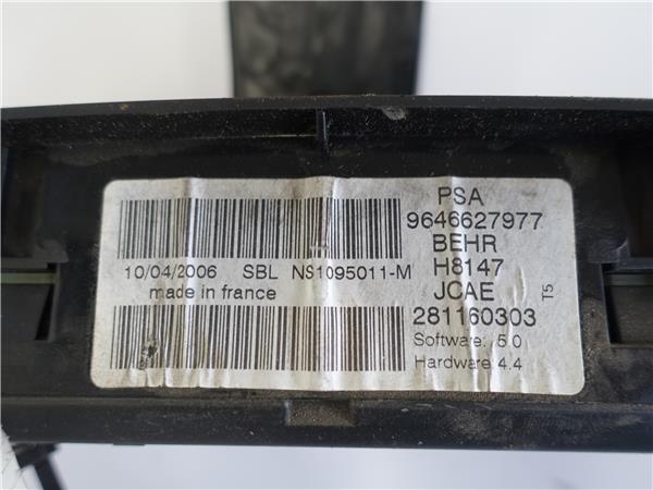 MANDOS CLIMATIZADOR Peugeot 307 (3a/c) 1.6 HDi 110 9HY (DV6TED4) 9HY(DV6TED4) 9646627977 341112 acondicionado aire calefaccion - Imagen 3