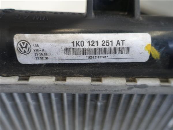 RADIADOR Volkswagen golf v (1k1)(2003->) 1.4 TSI BLG 1K0121251AT BLANCO agua gasoil RADIADOR DE AGUA - Imagen 3
