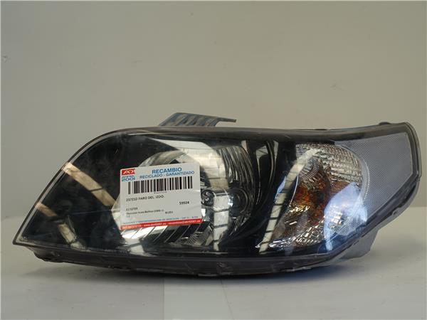 FARO DEL. IZDO. Chevrolet aveo berlina (2006->) 1.2 B12D1 E132705 NEGRO Bombillas Delanteras delanteros Izquierdas izquierdos Lámparas luces Luz Pilotos