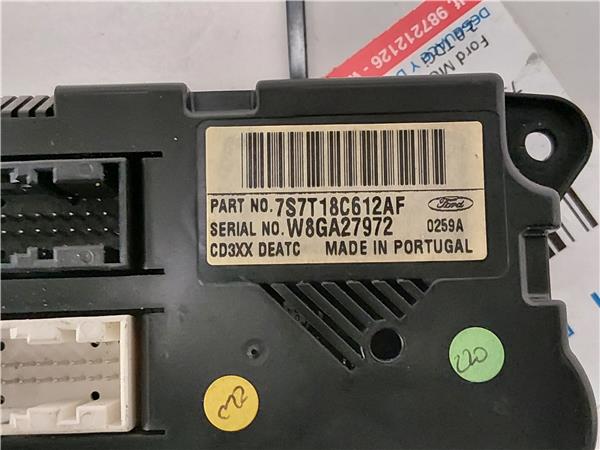 MANDOS CLIMATIZADOR Ford mondeo iv 2.0 TDCi QXBA - #Prov# QXBAPROV 7S7T18C612AF GRIS acondicionado aire calefaccion - Imagen 3