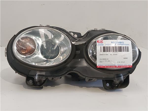 FARO DEL. DCHO Jaguar x-type (2001->) 2.0 D D/ 6B - #Prov# D6BPROV 1DL238006-02 1DL23800602 AZUL Bombillas delanteras Delanteros Derechas Derechos Lámparas luces Luz piloto Pilotos