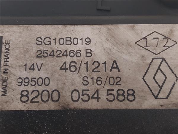 ALTERNADOR Renault megane i (ba0/1_) 1.9 dTi (BA1U) F9Q 744 F9Q744 8200054588 VERDE generador - Imagen 3