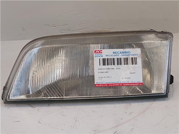 FARO DEL. IZDO. Citroen zx (1991->) 1.9 D DJY (XUD9A) DJY(XUD9A) 0130821689 130821689 VERDE Bombillas Delanteras delanteros Izquierdas izquierdos Lámparas luces Luz Pilotos