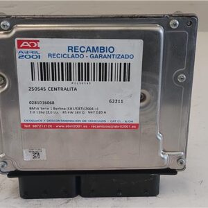 CENTRALITA BMW serie 1 berlina (e81/e87)(2004->) 2.0 116d [2,0 Ltr. - 85 kW 16V Diesel CAT] N47 D20 A N47D20A 0281016068 281016068 AZUL    uce