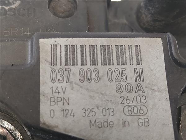 ALTERNADOR Seat cordoba berlina (6l2)(09.2002->) 1.4 16V BBZ 037903025M 37903025M AZUL generador GRY - Imagen 3