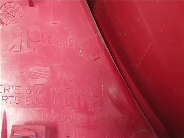 PILOTO TRA. IZDO. Seat ibiza berlina (6j5)(06.2008->) 1.6 TDI CAYC 6J4945095C NEGRO Bombilla Faro Izquierdo Lámpara lateral Luz Trasero KFK - Imagen 3