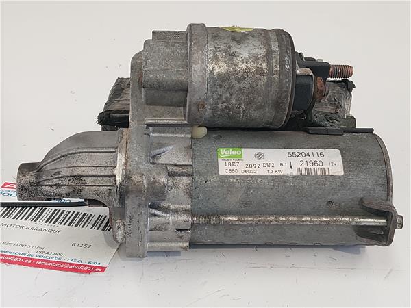 MOTOR ARRANQUE Fiat punto / grande punto (199) 1.3 D Multijet 199 A3.000 199A3000 55204116 ROJO de - Imagen 2