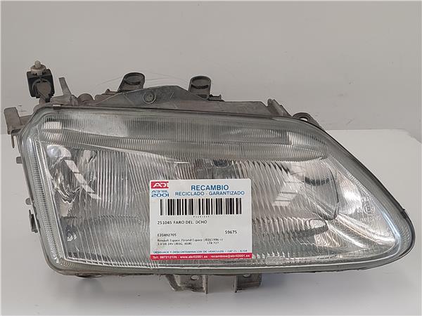 FARO DEL. DCHO Renault espace /grand espace (je0)(1996->) 3.0 V6 24V (JE0G, JE0R) L7X 727 L7X727 E20492705 VERDE Bombillas delanteras Delanteros Derechas Derechos Lámparas luces Luz piloto Pilotos LM0005