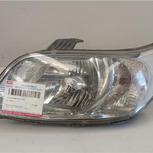 FARO DEL. IZDO. Chevrolet aveo berlina (2006->) 1.4 LS [1,4 Ltr. - 74 kW CAT] F14D4 PBT-MD25 PBTMD25 NEGRO    Bombillas Delanteras delanteros Izquierdas izquierdos Lámparas luces Luz Pilotos