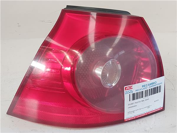 PILOTO TRA. IZDO. Volkswagen golf v (1k1)(2003->) 2.0 TDI 16V BKD 1K6945095G NEGRO Bombilla Faro Izquierdo Lámpara lateral Luz Trasero