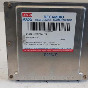CENTRALITA Mercedes-Benz clase a (bm 168)(05.1997->) 1.7 170 CDI (168.009) [1,7 Ltr. - 70 kW CDI Diesel CAT] OM 668.942 OM668942 A6681530279 BLANCO    uce 716.502
