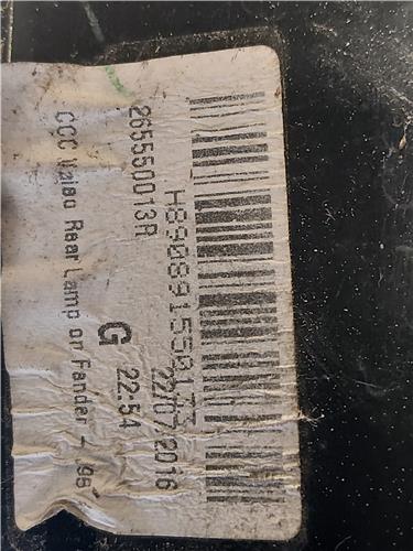 PILOTO TRA. IZDO. Renault scenic iii (jz)(2009->) 1.5 dCi K9K 846 K9K846 265550013R NEGRO Bombilla Faro Izquierdo Lámpara lateral Luz Trasero TL4054 - Imagen 3