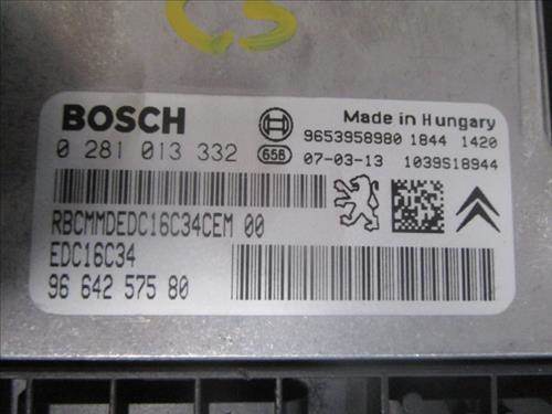 CENTRALITA Citroen c5 berlina (2004->) 1.6 HDi (RC8HZB) D-9HZ - #Prov# D9HZPROV 0281013332 281013332 NEGRO uce - Imagen 2