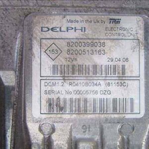 CENTRALITA Renault clio iii (2005->) 1.5 dCi (BR17, CR17) D/ K9K T7 - #Prov# DK9KT7PROV 8200399038 ROJO uce